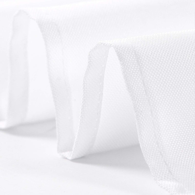 Ascoza 2pack 60x102 Inch White Rectangular Tablecloth 6 Feet Table Cloth in Polyester Fabric for Wedding/Banquet/Restaurant/Parties - Image 4